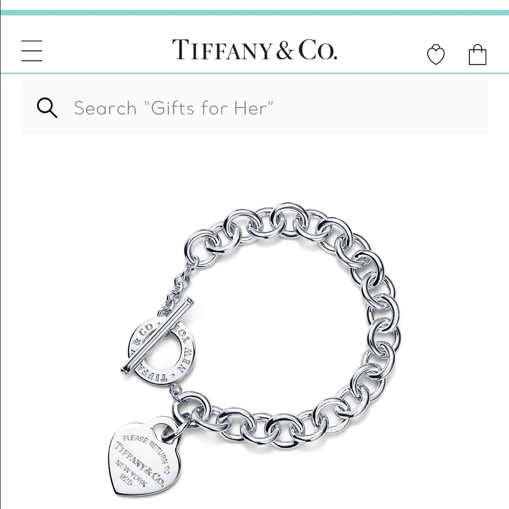 Tiffany heart tag toggle bracelet